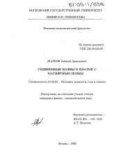 Диссертация по механике на тему «Уединенные волны в плазме с магнитным полем»