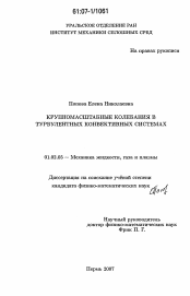 Диссертация по механике на тему «Крупномасштабные колебания в турбулентных конвективных системах»