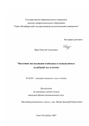 Диссертация по механике на тему «Численное исследование свободных и вынужденных колебаний тел в потоке»