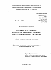 Диссертация по механике на тему «Численное моделирование особенностей течений идеального газа и двухфазных смесей газа с частицами»