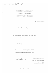 Диссертация по физике на тему «Особенности нагрева турбулентной плазменной струи в магнитном поле»