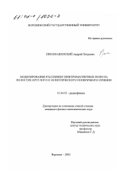 Диссертация по физике на тему «Моделирование рассеяния электромагнитных волн на полостях круглого и эллиптического поперечного сечения»