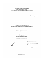 Диссертация по химии на тему «Реакции неравновесного нестехиометрического слоя пирротина»