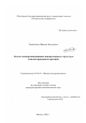 Диссертация по физике на тему «Анализ самоорганизованных наноразмерных структур в имплантированном кремнии»