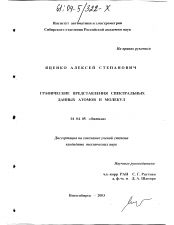 Диссертация по физике на тему «Графические представления спектральных данных атомов и молекул»