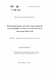 Автореферат по механике на тему «Итерационные методы трехмерной томографии газовых и плазменных неоднородностей»