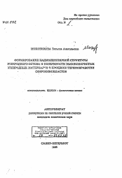 Автореферат по химии на тему «Формирование надмолекулярной структуры углеродного остова и поверхности высокопористых углеродных материалов в процессе термообработки сферофенопластов»