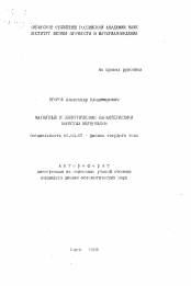 Автореферат по физике на тему «Магнитные и электрические характеристики пористых материалов»
