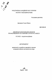 Автореферат по физике на тему «Эволюция фрактальных объектов при формировании регуляоных структур из хаоса»