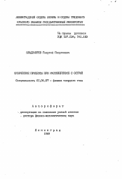 Автореферат по физике на тему «Физические процессы при массопереносе с острий»